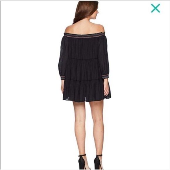 Free People Black Floral Embroidered Dress NWT! - Picture 12 of 15